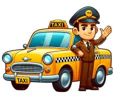 تأجير سيارة تاكسي مع سائق ذو خبرة. 1